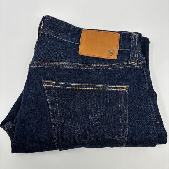 AG Adriano Goldschmied 32x31 Dark Blue  "Everett" Slim Straight 5 Pocket Jeans - Picture 1 of 7
